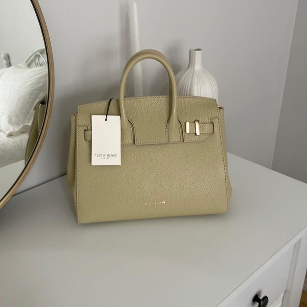 Teddy Blake Gigi stampato 13” leather handbag